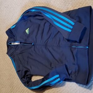 Adidas track jacket, size 7, blue